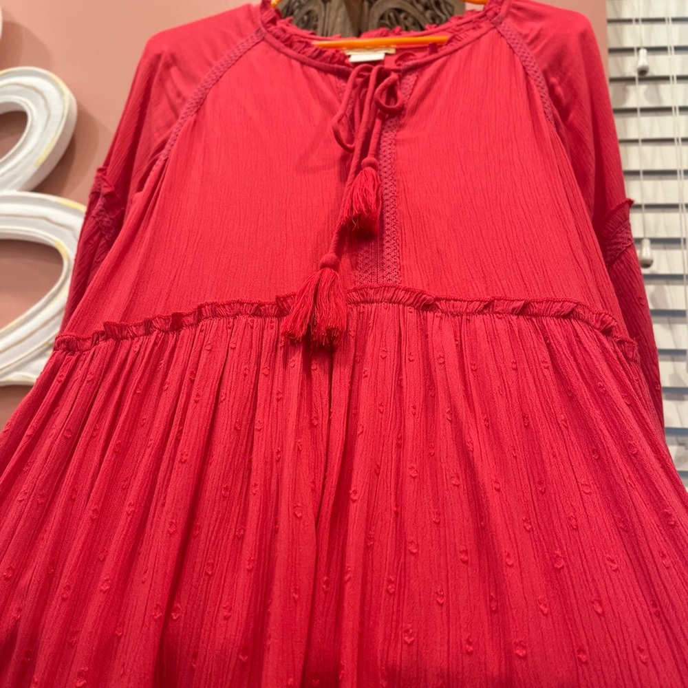 Hot pink dress